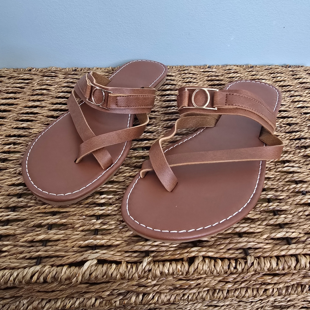 Brown Strappy Sandals